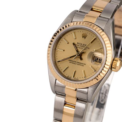 rolex ladies datejust two tone oyster|pre owned women's Rolex Datejust.